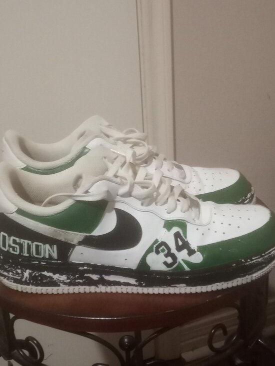 Nike Other - Mens Nike Air Force 1 Custom Shoes Boston Celtics Paul Pierce Size 11 315122 111